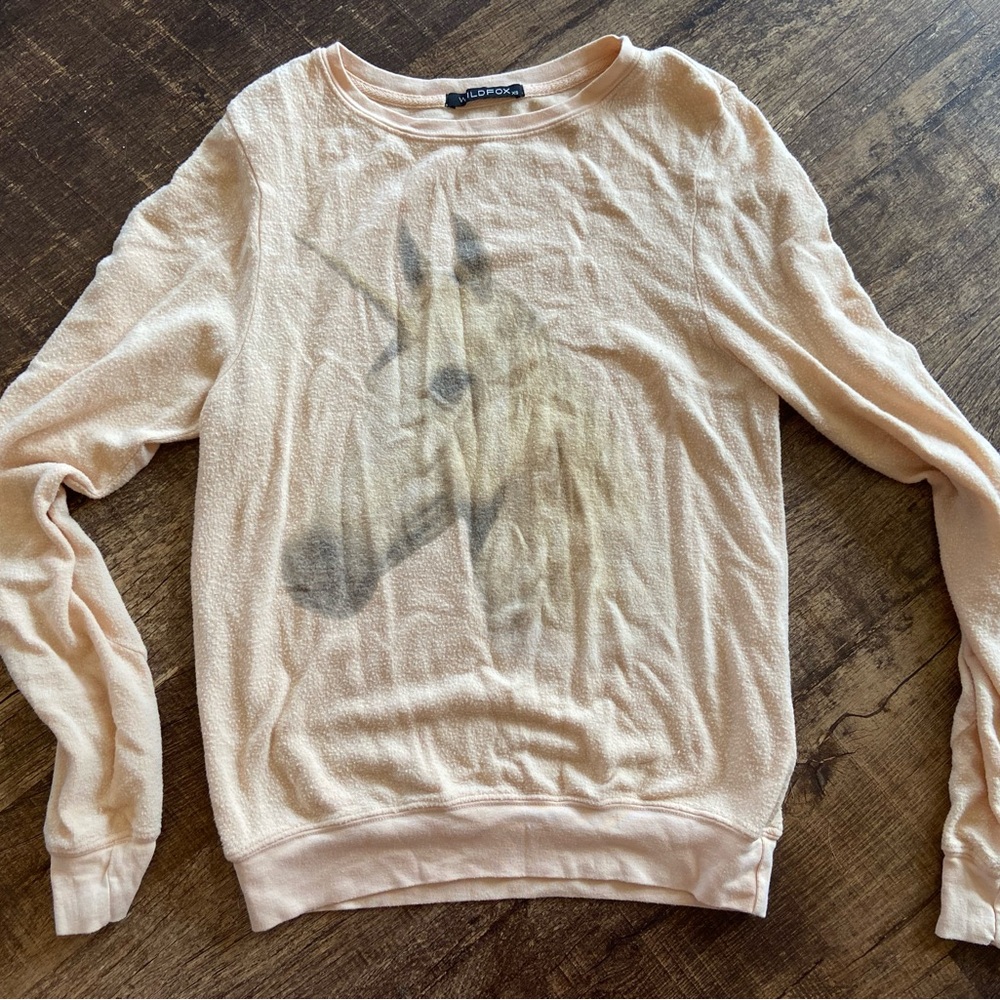 Wildfox Unicorn Graphic Sweatshirt